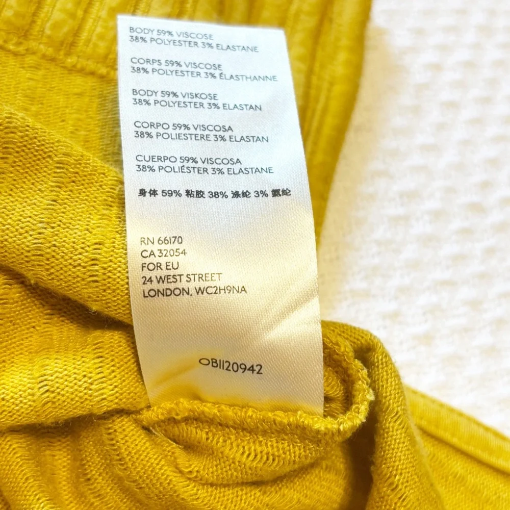 Anthropologie Maeve Vanna Cowl Neck Sweater in Marigold‎ size Small